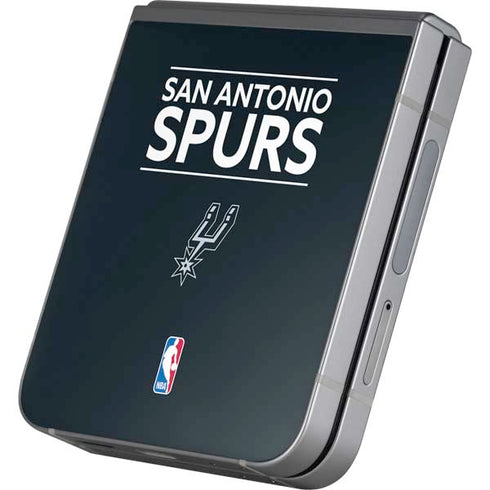 NBA San Antonio Spurs Standard - Black Galaxy Z Flip6 Skin